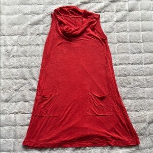 Eileen Fisher Coral Sleeveless Cowl Neck Dress